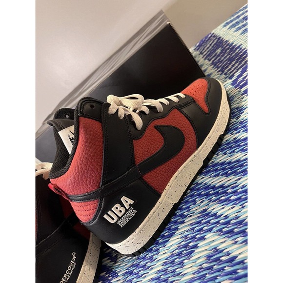 Nike Dunk High 1985 x Undercover UBA 2021 Men’s Size 8.5 DD9401 600 Gym Red - Picture 6 of 8